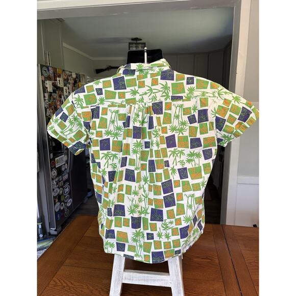 Vintage Men’s Gitano Collection Tropical Palm Trees Vacation Button Down Shirt M - Picture 10 of 10
